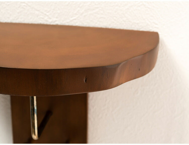 タオルハンガー マホガニー フック付き タオル掛け タオルホルダー 壁掛け 収納 収納棚 木製 天然木 ブラウン マホガニー材 木 おしゃれ シンプル ナチュラル 北欧 カントリー カントリー調 ゴールド(代引不可)