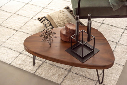 センターテーブル ローテーブル テーブル サイドテーブル ナイトテーブル 北欧 木製 天然木 角丸 スチール ブラウン 幅80cm 高さ30cm シンプル ソファ 座椅子 一人暮らし リビング(代引不可)