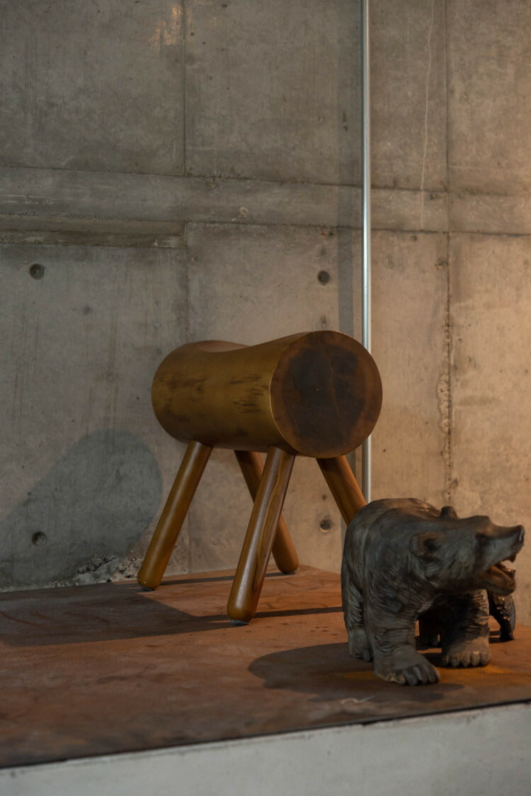 スツール チェア チェアー 椅子 イス いす おしゃれ 腰掛 背もたれなし アームレス 肘なし 天然木 木製 シンプル ブラウン 高さ45cm 単品 ディスプレイ コンパクト 玄関 リビング(代引不可)