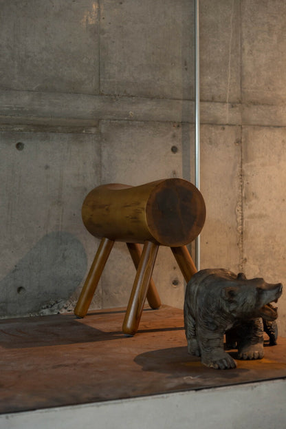 スツール チェア チェアー 椅子 イス いす おしゃれ 腰掛 背もたれなし アームレス 肘なし 天然木 木製 シンプル ブラウン 高さ45cm 単品 ディスプレイ コンパクト 玄関 リビング(代引不可)