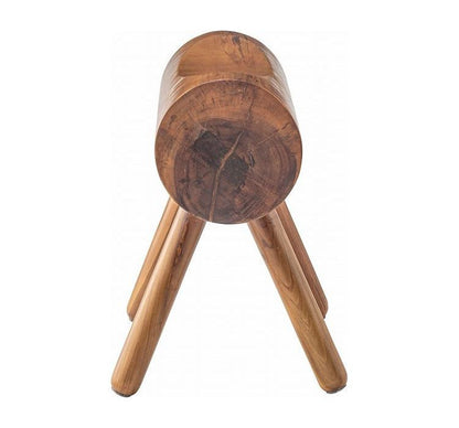 スツール チェア チェアー 椅子 イス いす おしゃれ 腰掛 背もたれなし アームレス 肘なし 天然木 木製 シンプル ブラウン 高さ45cm 単品 ディスプレイ コンパクト 玄関 リビング(代引不可)