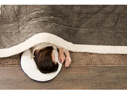 こたつ布団 長方形 コーデュロイ 190×230cm 薄掛け マイクロファイバー ボア 北欧 おしゃれ あったか 暖かい 省スペース 収納 天板サイズ120×80cm以下 こたつ 掛け布団 ふとん コタツ 炬燵 暖房