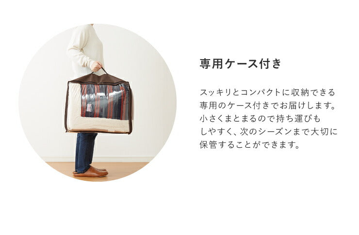 こたつ布団 正方形 薄掛けタイプ 190×190cm ストライプ柄 ボア付き 省スペース こたつ掛け布団 コンパクト 薄掛け ボーダー(代引不可)
