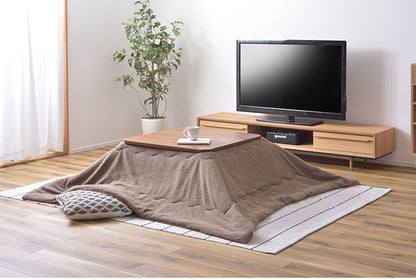 こたつ布団 正方形 190×190 防寒 シンプル おしゃれ もこもこ ふわふわ かわいい 80×80対応 ブラウン カーキ(代引不可)