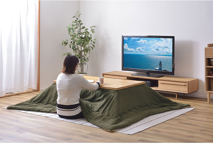 こたつ布団 長方形 190×230 防寒 シンプル おしゃれ もこもこ ふわふわ かわいい 120×80対応 ブラウン カーキ(代引不可)