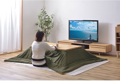 こたつ布団 長方形 190×230 防寒 シンプル おしゃれ もこもこ ふわふわ かわいい 120×80対応 ブラウン カーキ(代引不可)