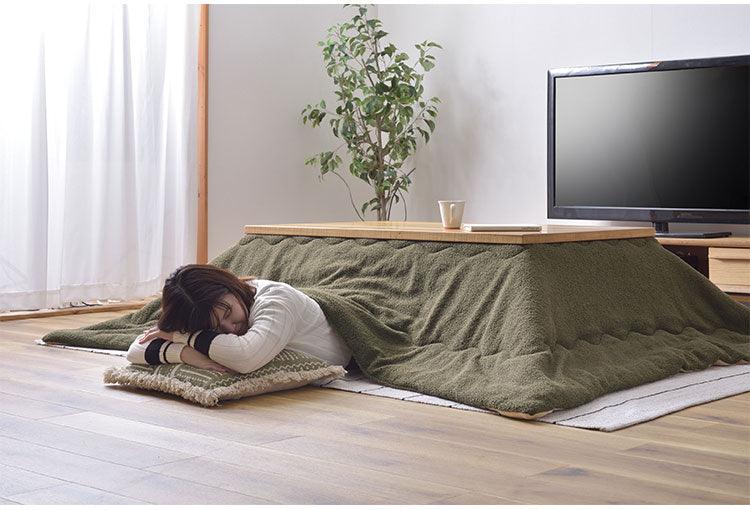 こたつ布団 長方形 190×230 防寒 シンプル おしゃれ もこもこ ふわふわ かわいい 120×80対応 ブラウン カーキ(代引不可)