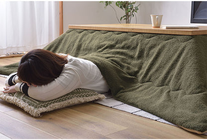 こたつ布団 長方形 190×230 防寒 シンプル おしゃれ もこもこ ふわふわ かわいい 120×80対応 ブラウン カーキ(代引不可)