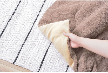 こたつ布団 長方形 190×230 防寒 シンプル おしゃれ もこもこ ふわふわ かわいい 120×80対応 ブラウン カーキ(代引不可)