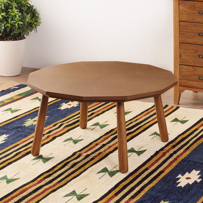 こたつ コタツ こたつテーブル おしゃれ 丸型 ラウンド 幅80cm 奥行80cm センターテーブル 石英管ヒーター 一人暮らし コタツテーブル ポリゴン オールシーズン 座椅子(代引不可)