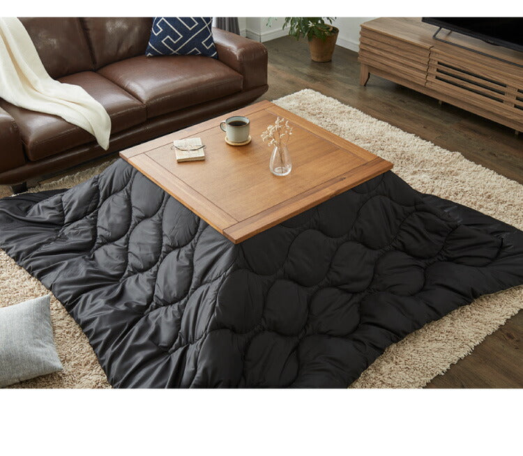 こたつ こたつテーブル 幅75cm 正方形 天然木 アカシア オールシーズン センターテーブル コタツ モダン 木製 一人暮らし 炬燵 コンパクト おしゃれ シンプル 暖房器具(代引不可)