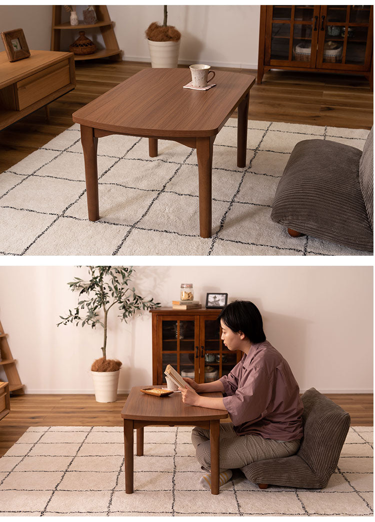 2WAY こたつ コタツ 幅80cm 高さ調節 北欧 モダン テーブル ハイタイプ リビングテーブル 木製 コンパクト 一人暮らし 継脚 新生活 おしゃれ インテリア 家具(代引不可)