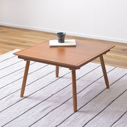 コタツ コタツテーブル センターテーブル ミニ コンパクト 一人使い オールシーズン ハーフヒーター 天然木 アカシア デザイン おしゃれ シャープ(代引不可)