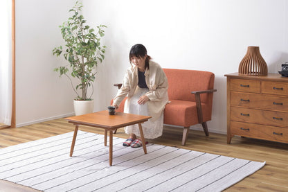 コタツ コタツテーブル センターテーブル ミニ コンパクト 一人使い オールシーズン ハーフヒーター 天然木 アカシア デザイン おしゃれ シャープ(代引不可)