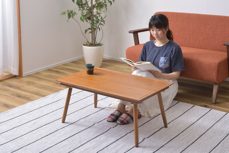コタツ コタツテーブル センターテーブル ミニ コンパクト 一人使い オールシーズン ハーフヒーター 天然木 アカシア デザイン おしゃれ シャープ(代引不可)