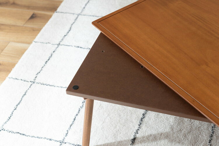 コタツ コタツテーブル センターテーブル ミニ コンパクト 一人使い オールシーズン ハーフヒーター 天然木 アカシア デザイン おしゃれ シャープ(代引不可)