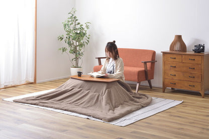 コタツ コタツテーブル センターテーブル ミニ コンパクト 一人使い オールシーズン ハーフヒーター 天然木 アカシア デザイン おしゃれ シャープ(代引不可)