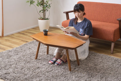 コタツ コタツテーブル センターテーブル ミニ コンパクト 一人使い オールシーズン ハーフヒーター 天然木 アカシア デザイン おしゃれ シャープ(代引不可)