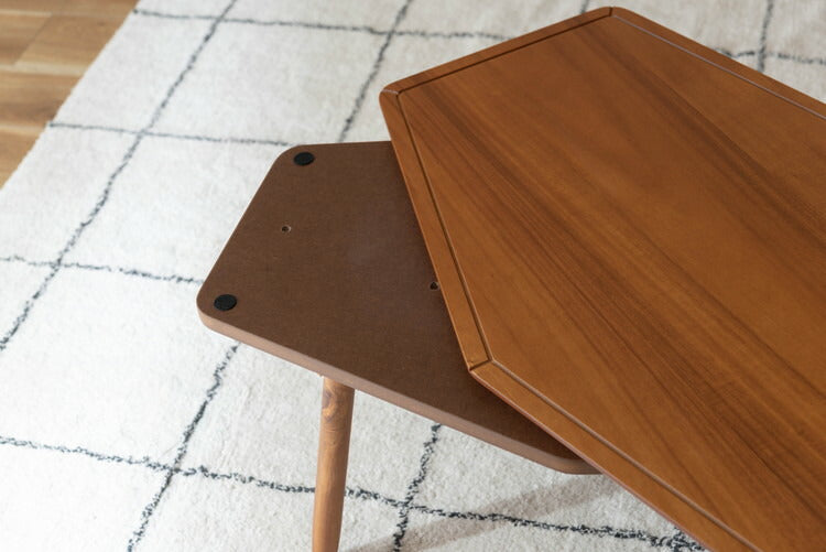 コタツ コタツテーブル センターテーブル ミニ コンパクト 一人使い オールシーズン ハーフヒーター 天然木 アカシア デザイン おしゃれ シャープ(代引不可)