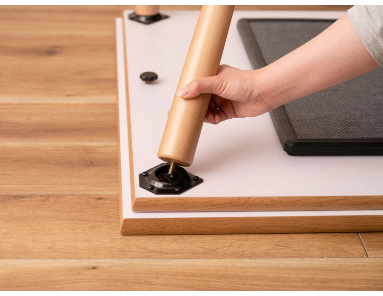 フラットヒーターコタツ こたつ フラットヒーターこたつ テーブル センターテーブル 北欧 おしゃれ 韓国インテリア 大理石調 木製 天然木 フラットヒーター オールシーズン シンプル 継脚 高さ変更(代引不可)