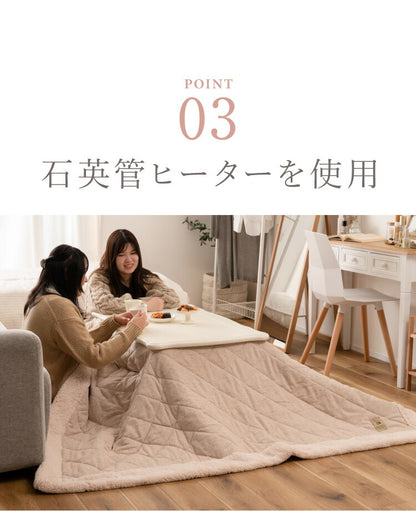 こたつ 石英管ヒーター 幅100cm 長方形 テーブル 猫脚 節電 おしゃれ 白 ホワイト スイッチ シンプル オールシーズン 木製 天然木 やぐら 一人暮らし リビング ソファ 座椅子 女性 炬燵 コタツ(代引不可)