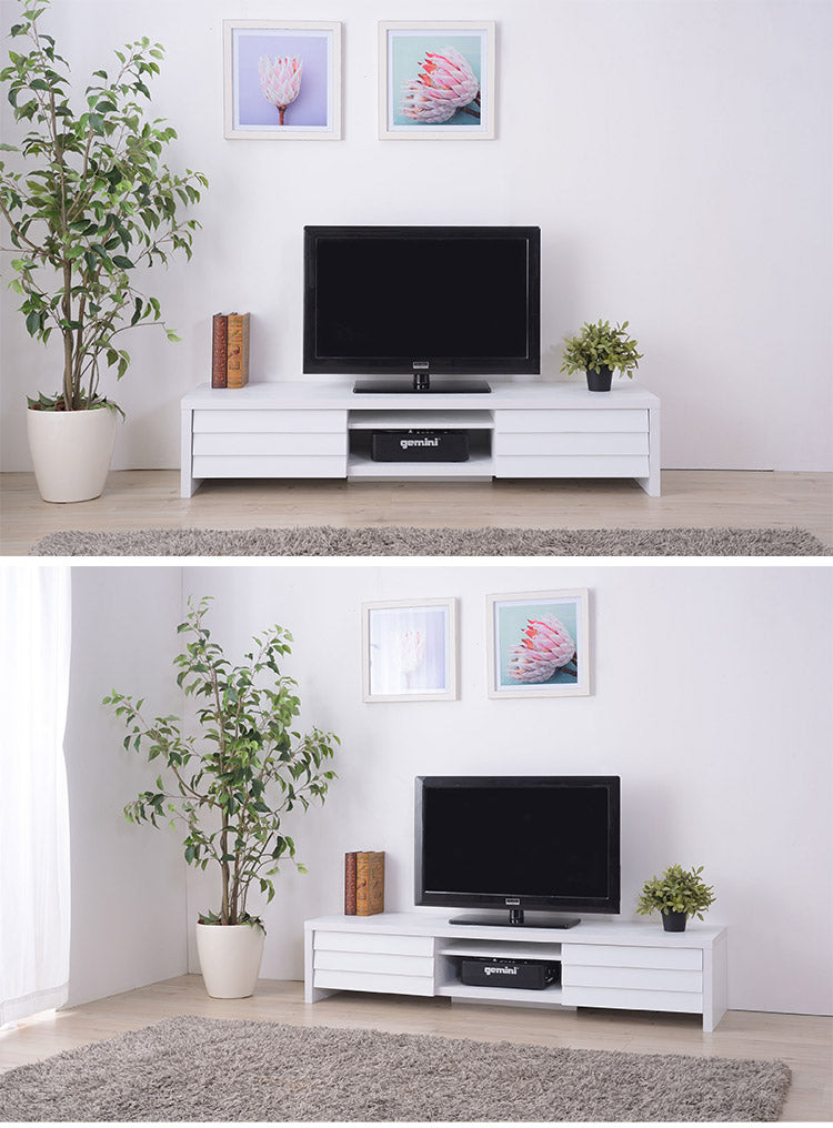 ローボード テレビ台 TV台 テレビボード TVボード テレビ置き AVボード ロータイプ 収納付き リビング収納 引き出し 棚付き 幅150cm 高さ30cm コンセント穴付き おしゃれ 木目調 北欧 シンプル(代引不可)