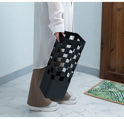 傘立て 傘立て シンプル アンブレラスタンド 傘入れ 玄関 かさ 収納 スチール 四角 長方形 コンパクト スリム ブルーグレー チェック スッキリ おしゃれ インテリア 北欧 新生活 省スペース(代引不可)