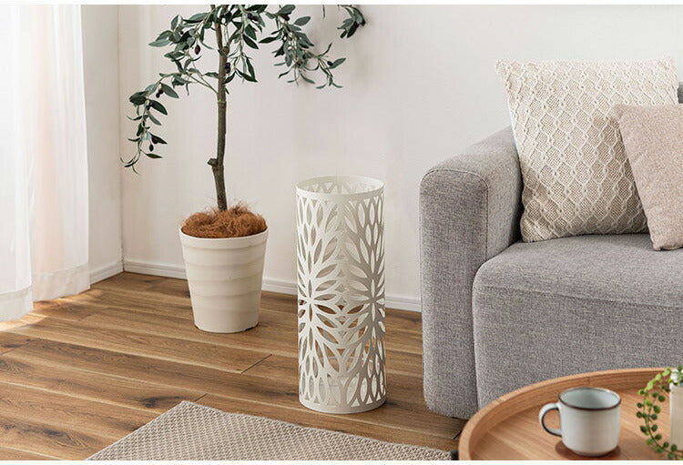 傘立て LFS-184 東谷 傘立て おしゃれ 北欧 スリム 傘たて 省スペース 軽量 軽い 横幅19.5cm 高さ49cm 円形 円柱 アンティーク かわいい アンブレラスタンド スチール コンパクト(代引不可)