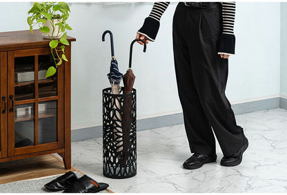 傘立て LFS-184 東谷 傘立て おしゃれ 北欧 スリム 傘たて 省スペース 軽量 軽い 横幅19.5cm 高さ49cm 円形 円柱 アンティーク かわいい アンブレラスタンド スチール コンパクト(代引不可)