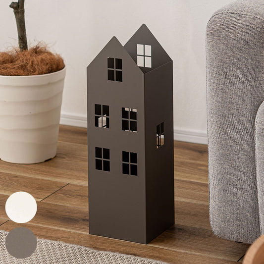 傘立て LFS-185 東谷 傘立て おしゃれ 北欧 スリム 傘たて 省スペース 軽量 軽い 横幅15.5cm 高さ49cm ハウス型 ハウス 家型 アンティーク かわいい アンブレラスタンド スチール コンパクト(代引不可)