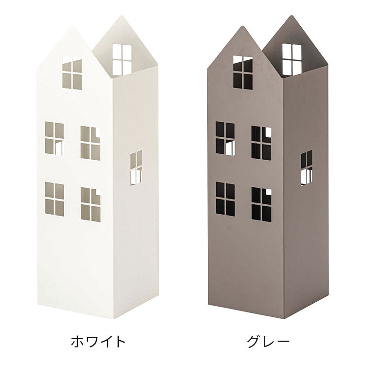 傘立て LFS-185 東谷 傘立て おしゃれ 北欧 スリム 傘たて 省スペース 軽量 軽い 横幅15.5cm 高さ49cm ハウス型 ハウス 家型 アンティーク かわいい アンブレラスタンド スチール コンパクト(代引不可)