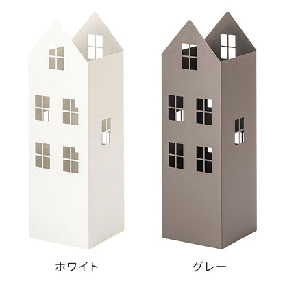 傘立て LFS-185 東谷 傘立て おしゃれ 北欧 スリム 傘たて 省スペース 軽量 軽い 横幅15.5cm 高さ49cm ハウス型 ハウス 家型 アンティーク かわいい アンブレラスタンド スチール コンパクト(代引不可)