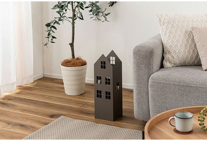 傘立て LFS-185 東谷 傘立て おしゃれ 北欧 スリム 傘たて 省スペース 軽量 軽い 横幅15.5cm 高さ49cm ハウス型 ハウス 家型 アンティーク かわいい アンブレラスタンド スチール コンパクト(代引不可)