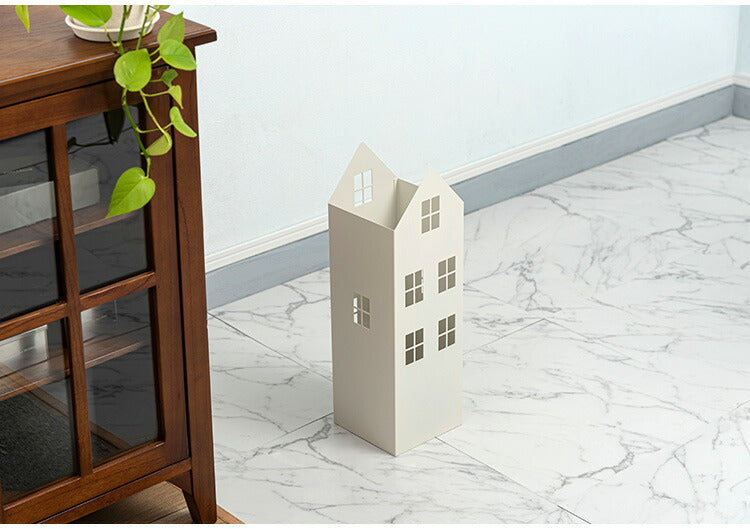 傘立て LFS-185 東谷 傘立て おしゃれ 北欧 スリム 傘たて 省スペース 軽量 軽い 横幅15.5cm 高さ49cm ハウス型 ハウス 家型 アンティーク かわいい アンブレラスタンド スチール コンパクト(代引不可)