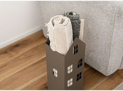 傘立て LFS-185 東谷 傘立て おしゃれ 北欧 スリム 傘たて 省スペース 軽量 軽い 横幅15.5cm 高さ49cm ハウス型 ハウス 家型 アンティーク かわいい アンブレラスタンド スチール コンパクト(代引不可)