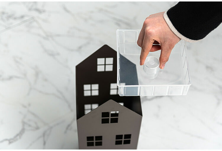 傘立て LFS-185 東谷 傘立て おしゃれ 北欧 スリム 傘たて 省スペース 軽量 軽い 横幅15.5cm 高さ49cm ハウス型 ハウス 家型 アンティーク かわいい アンブレラスタンド スチール コンパクト(代引不可)