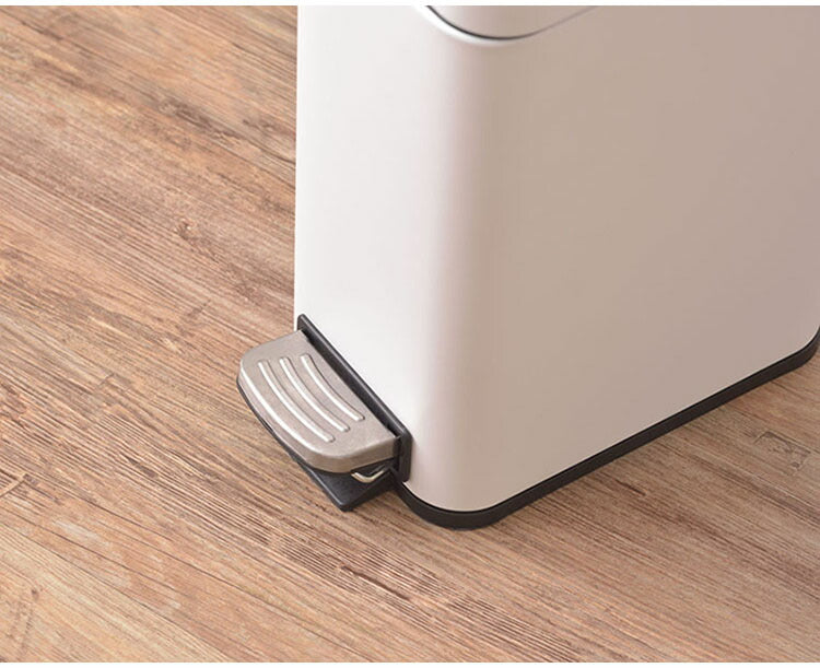 ゴミ箱 ごみ箱 くず入れ ダストボックス トラッシュカン 5L 蓋付き ペダル式 キッチン ポリプロピレン スチール シンプル 小さい コンパクト グレー ホワイト おしゃれ(代引不可)