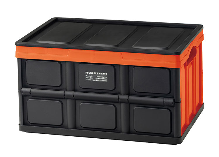 収納ボックス 軽量 約40L アウトドア 折りたたみ 収納ケース ボックス 折り畳み フォールディング フタ付き アウトドア キャンプ 押し入れ収納 インテリア 蓄光 防災グッズ おしゃれ(代引不可)