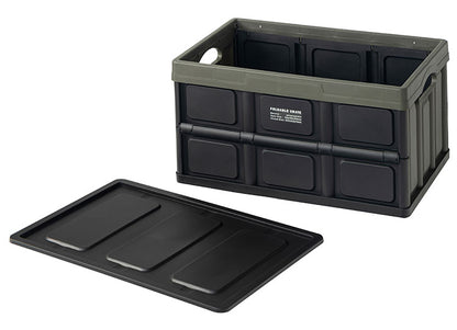 収納ボックス 軽量 約40L アウトドア 折りたたみ 収納ケース ボックス 折り畳み フォールディング フタ付き アウトドア キャンプ 押し入れ収納 インテリア 蓄光 防災グッズ おしゃれ(代引不可)