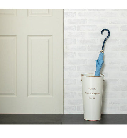 アンティーク 傘立て スチール スリム グリーン アイボリー インダストリアル シンプル ヨーロピアン 玄関 アンブレラスタンド アンブレラホルダー 玄関収納 ガーデン 傘 アンブレラ 軽量(代引不可)