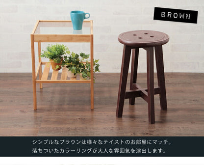 スツール 木製 ボタン アンティーク おしゃれ 玄関 カフェ かわいい チェアー チェア 腰掛イス リビングチェア イス いす 椅子 インテリア