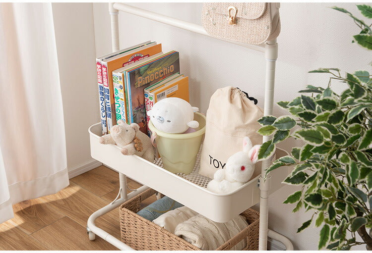 ハンガーワゴン LFS-51 東谷 ハンガーラック コートハンガー ワゴン ハンガー コート掛け 衣類収納 収納家具 洋服掛け ポールハンガー スチール キャスター付き ストッパー付き 高さ調整可能(代引不可)