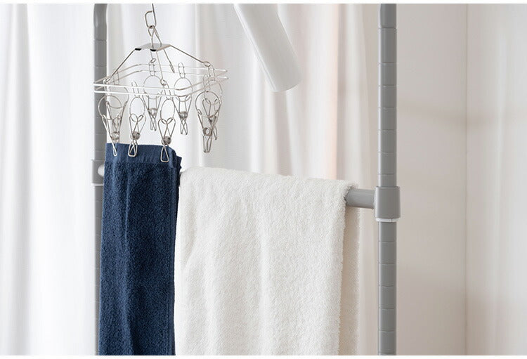 ハンガーワゴン LFS-51 東谷 ハンガーラック コートハンガー ワゴン ハンガー コート掛け 衣類収納 収納家具 洋服掛け ポールハンガー スチール キャスター付き ストッパー付き 高さ調整可能(代引不可)