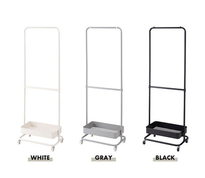 ハンガーワゴン LFS-51 東谷 ハンガーラック コートハンガー ワゴン ハンガー コート掛け 衣類収納 収納家具 洋服掛け ポールハンガー スチール キャスター付き ストッパー付き 高さ調整可能(代引不可)