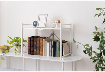 石目調フォールディングレンジラック LFS-53 東谷 フォールディングレンジラック レンジ台 2段 折りたたみ キッチンラック シェルフ 棚 オープンラック レンジラック オーブンラック 本棚(代引不可)