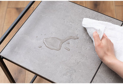 石目調フォールディングレンジラック LFS-53 東谷 フォールディングレンジラック レンジ台 2段 折りたたみ キッチンラック シェルフ 棚 オープンラック レンジラック オーブンラック 本棚(代引不可)