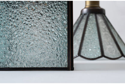 ステンドグラスライト ガラス スチール ペンダントライト 照明 シンプル 一灯 おしゃれ 北欧 かわいい インテリア リビング ダイニング 寝室 吊り下げ シンプル キッチン(代引不可)