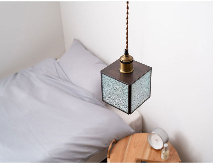 ステンドグラスライト ガラス スチール ペンダントライト 照明 シンプル 一灯 おしゃれ 北欧 かわいい インテリア リビング ダイニング 寝室 吊り下げ シンプル キッチン(代引不可)