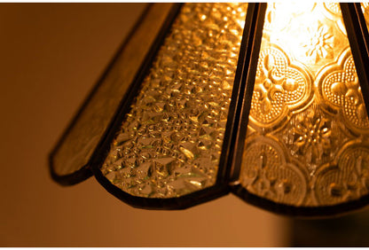 ステンドグラスライト ガラス スチール ペンダントライト 照明 シンプル 一灯 おしゃれ 北欧 かわいい インテリア リビング ダイニング 寝室 吊り下げ シンプル キッチン(代引不可)