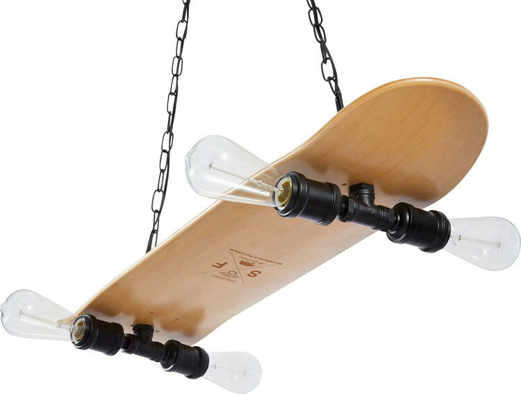 シーリングライト 照明 ライト LED対応 北欧 白熱電球 エジソン電球 洋風 電球付き おしゃれ かわいい ペンダントライト 4灯 スケートボード 新生活 母の日(代引不可)